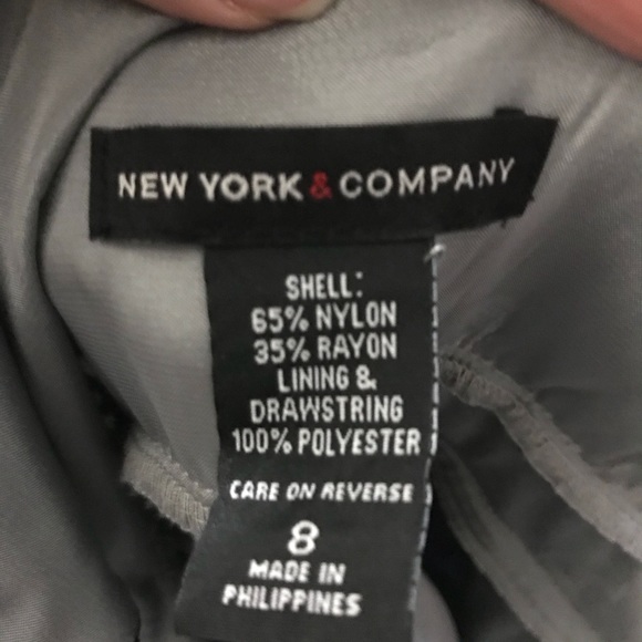 New York & Co. Black lace dress with silver slip. - Picture 7 of 7